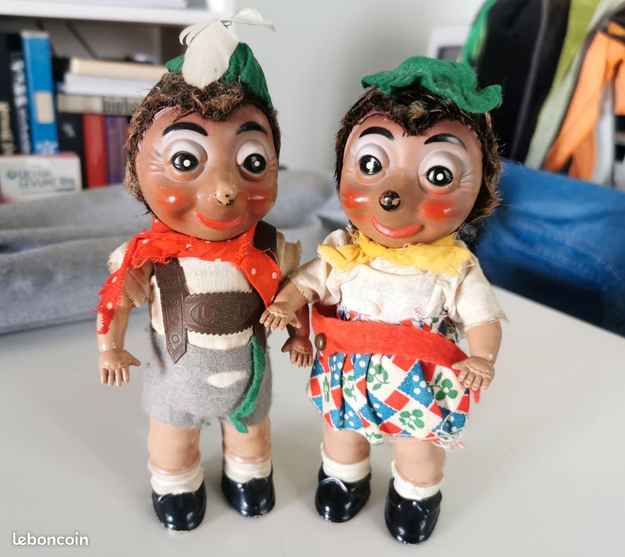 2 poupées hérissons Mecki Steiff (image 2)
