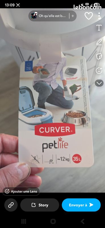 Conteneur à croquettes chien/chat CURVER (image 2)