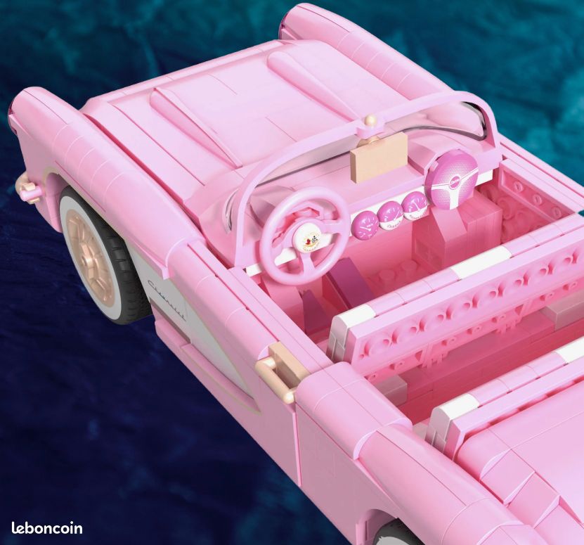 Set Collector Mega Barbie The Movie - Corvette Stingray 1956 à Construire *Dispo Maintenant