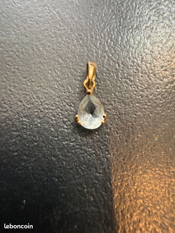 Joli pendentif or 18 carats et cristal de roche (image 5)