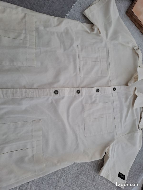 Vetementveste longue manche courte avec poches devant (image 3)