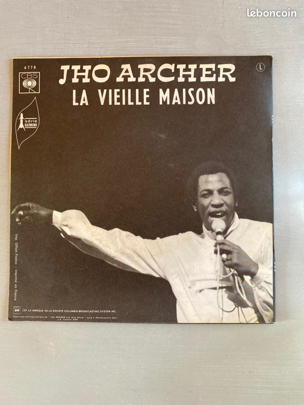 Vinyle Jho Archer – Moi, J'Peux Pas Nager / La Vieille Maison (image 2)