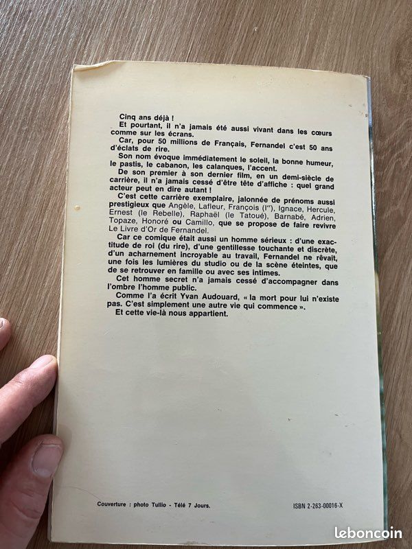 Livre de Fernandel de 1976 (image 3)