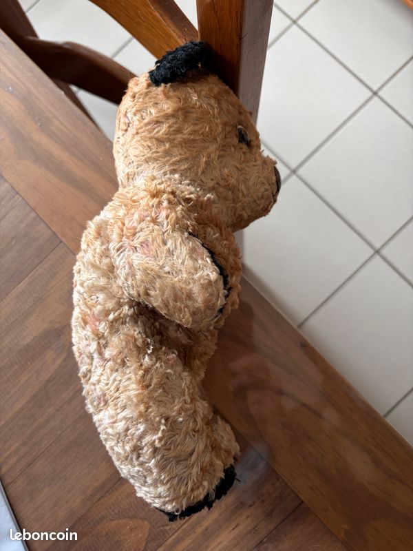 grand ours en peluche ancien vintage teddy bear