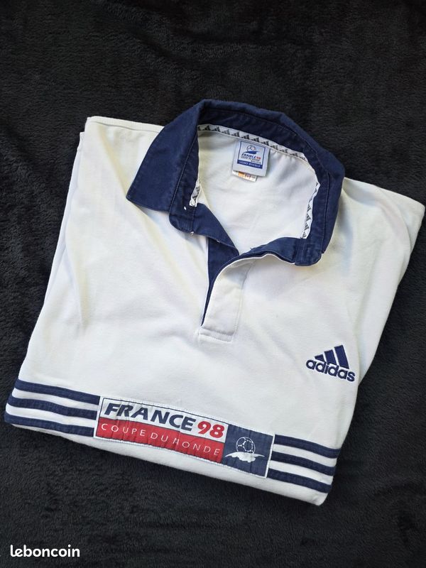 Polo T-shirt Adidas France 98 Mondial L Vêtements
