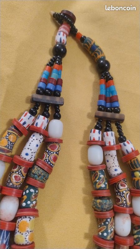Collier Artisanal En Perles De Terre Cuite - KAPÉLÉ - Pièce Unique Multicolore