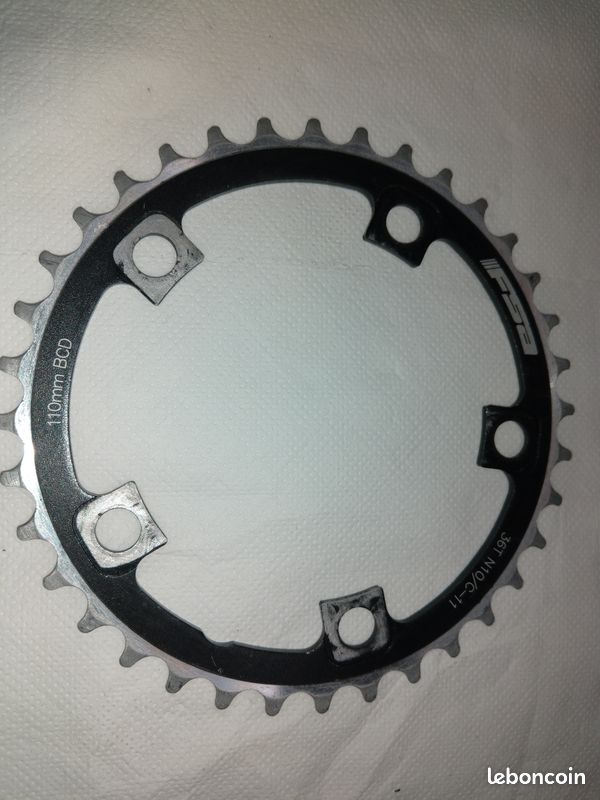Plateau Vélo Campagnolo Mirage CT 34 Dents - Alliage Noir Vintage - Vélo Route Course