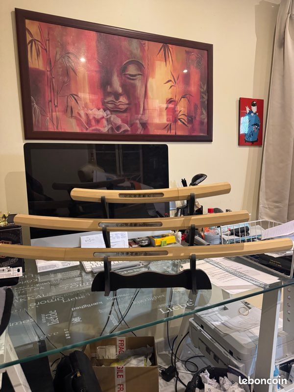 Katana lot de trois pièces et supports (image 1)