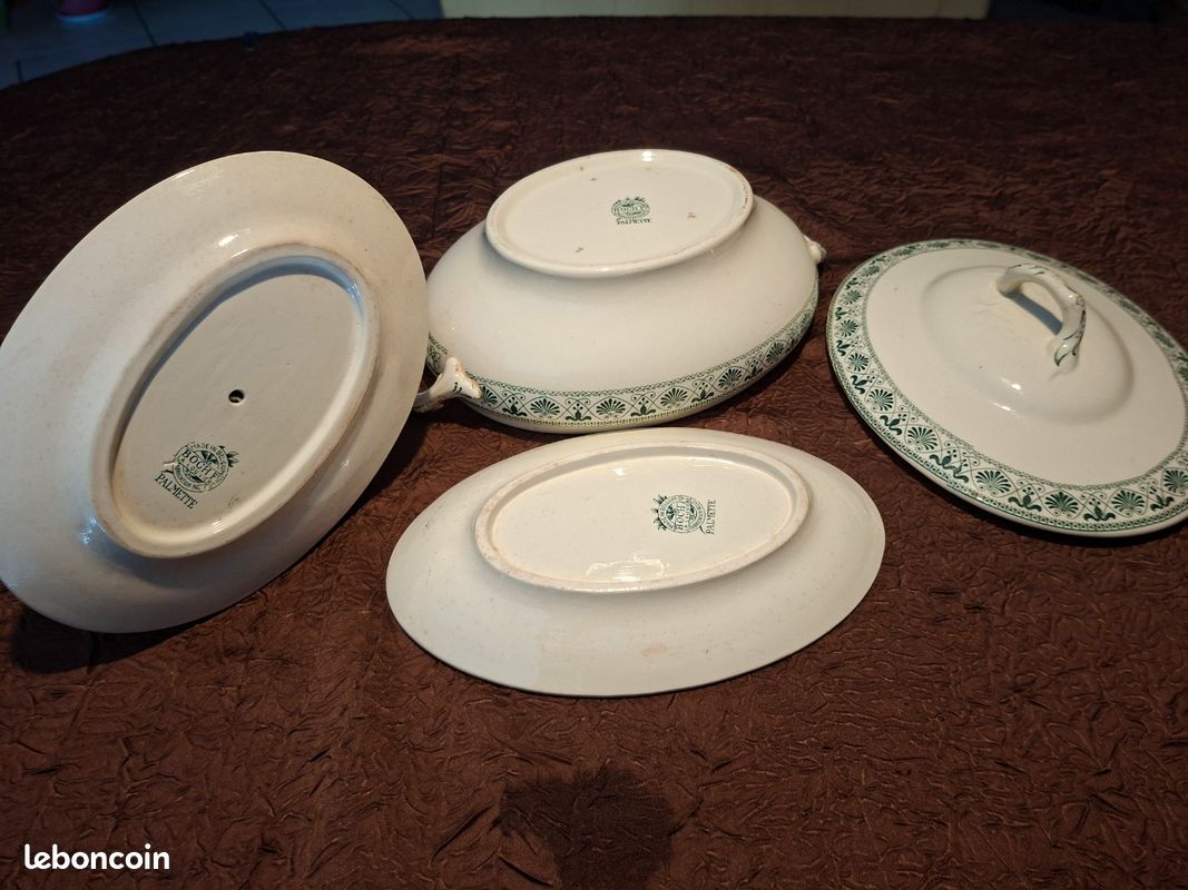 Lot 3 pièces Faïencerie Villeroy & Boch serie Palmette (image 8)