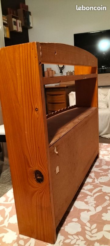 Étagère murale avec 2port en bois (image 1)
