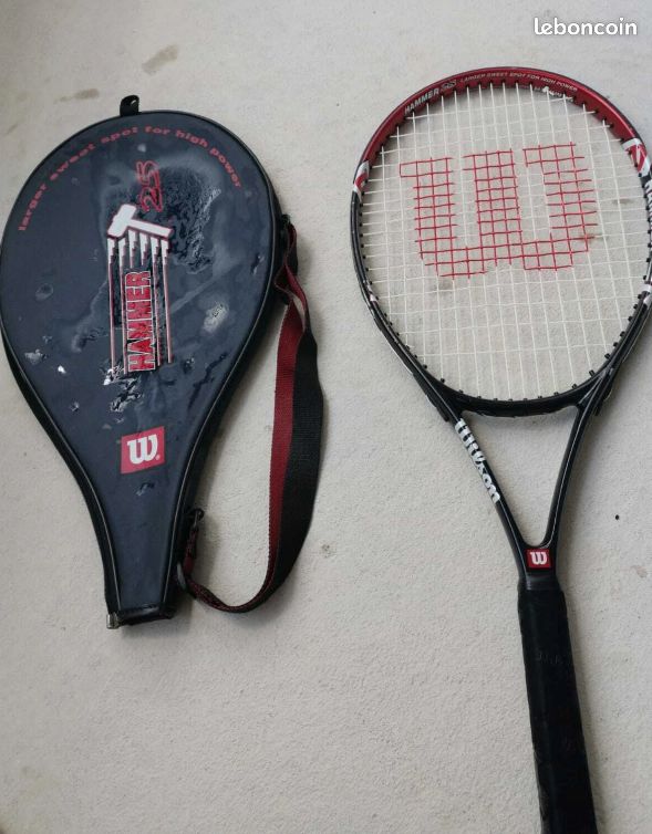 Raquette De Tennis Wilson Hammer 25 – Avec Pochette (Occasion, Bon État)