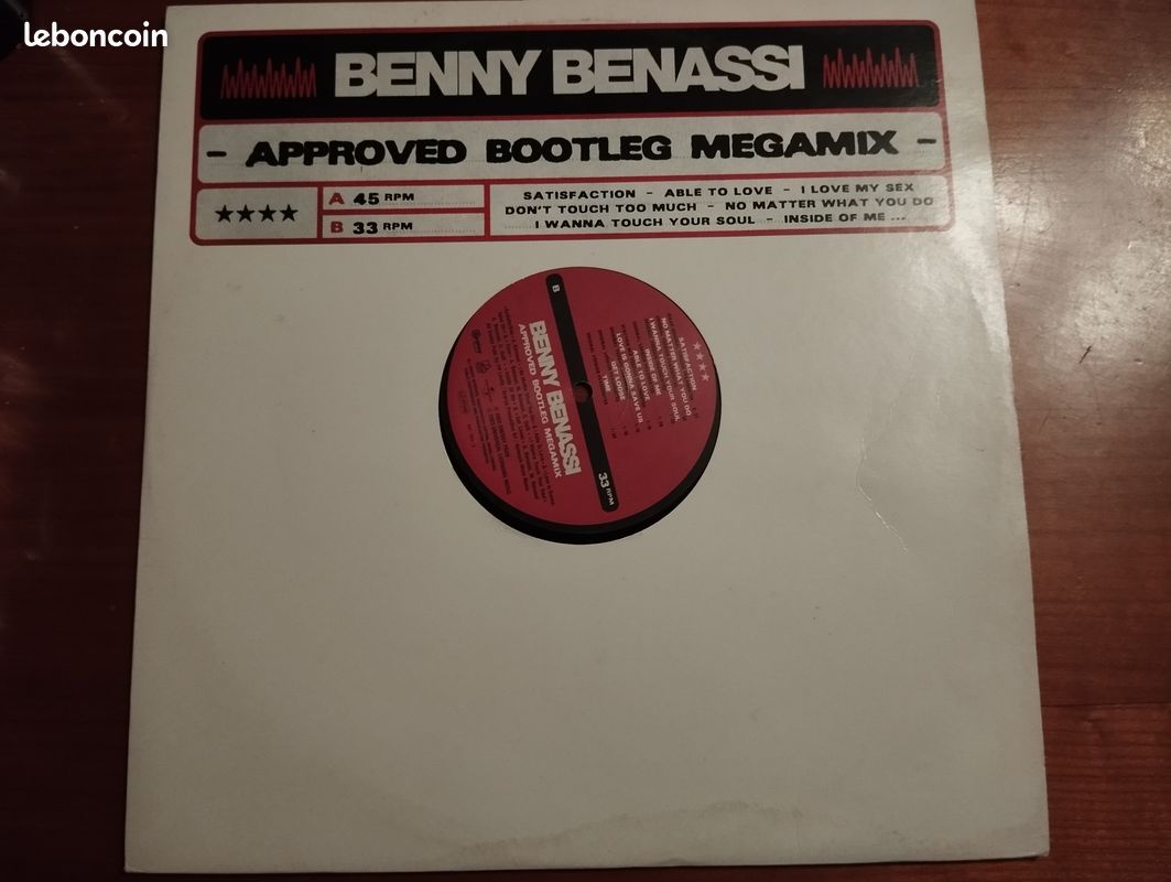 Benny benassi - approved bootleg megamix - vinyle maxi 33 et 45 tours -  2003 - CD - Musique