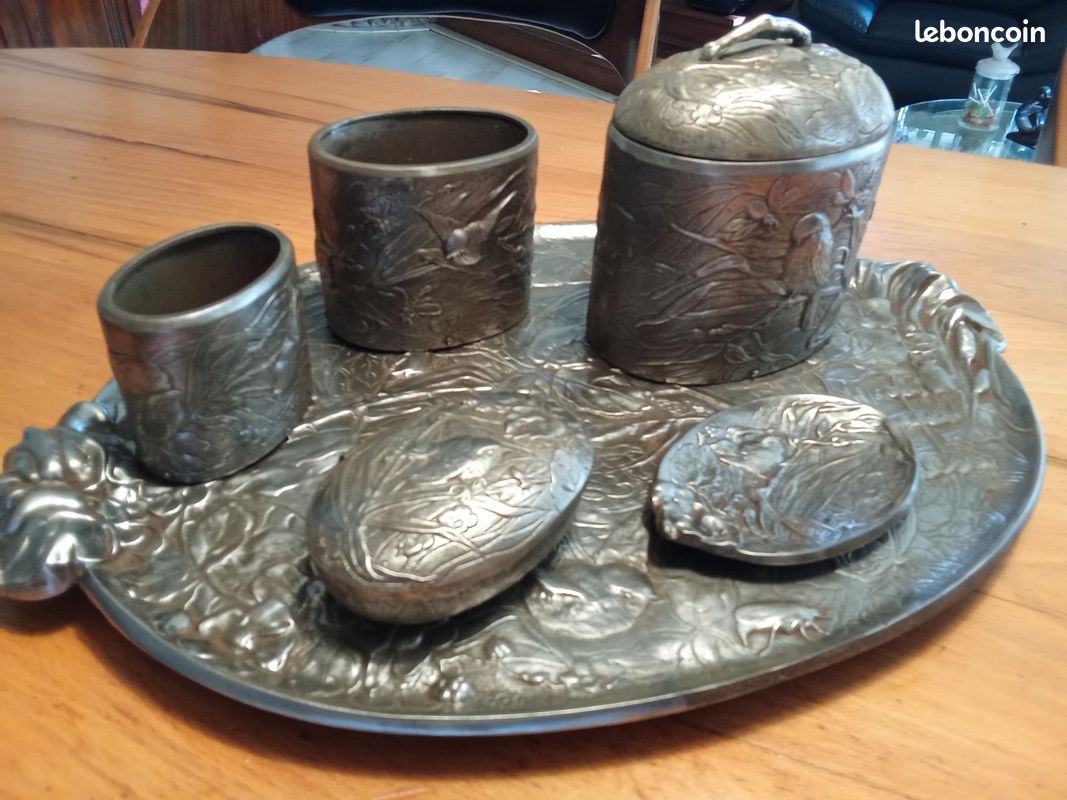 Bel Ensemble Ancien a Thé ou Fumeur CHINOIS 19ÉME (image 1)