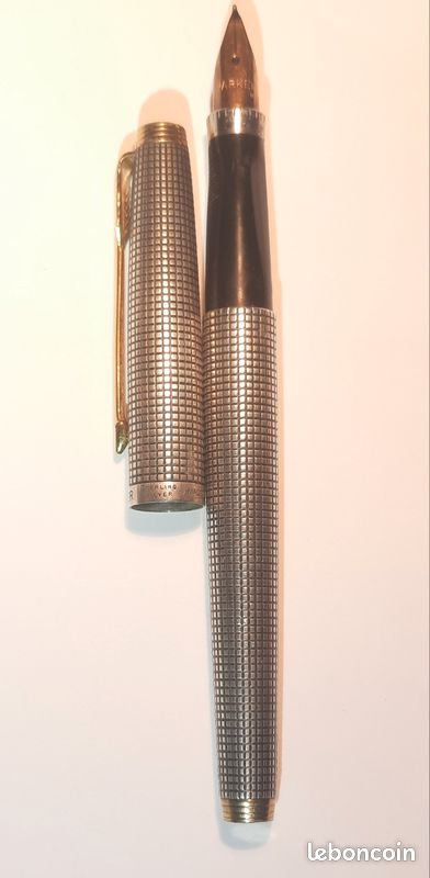 Stylo Plume Parker Vintage En Argent Sterling - Avec Boîtier D'origine, USA, Occasion