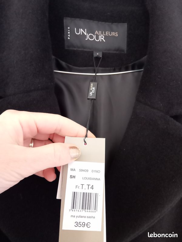 Manteau femme long en laine taille xl un jour ailleurs (image 6)