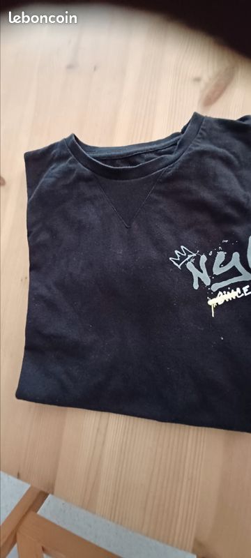 T-shirt Primark garçon noir NYC 8/9ans.mh26 (image 2)