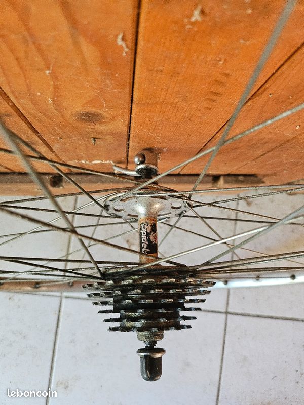 Moyeu Arrière Mavic Paris Gao Dakar Vintage 32 Trous - Argent, Pour VTT/cyclocross, Occasion Propre
