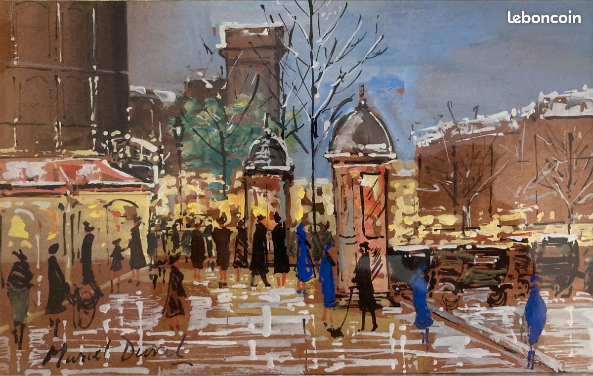 Gouache signée Marcel Duval (image 2)