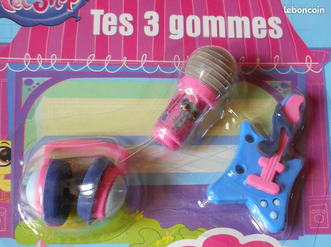 Lot 3 gommes Littlest Petshop - NeuF (image 2)