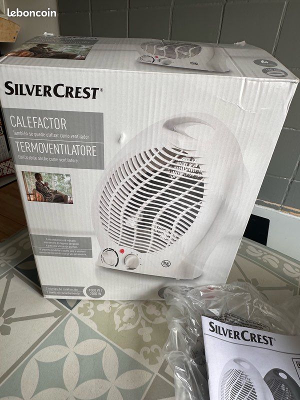 Adler AD 7725w Ventilateur Thermique 2000W - Chauffage Soufflant Avec Thermostat, Blanc