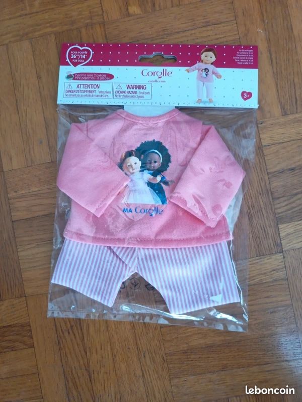 Pyjama pour poupée Corolle Chats - Vêtements de poupées 28 - 35 cm