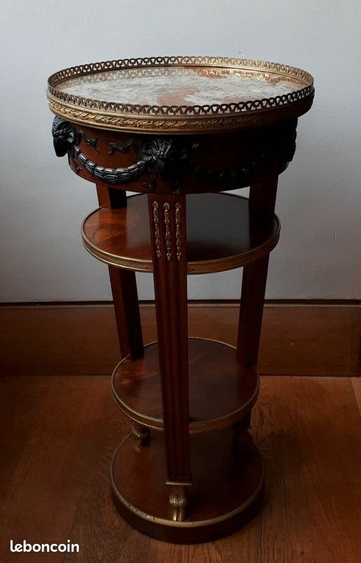 Petit buffet second empire de 1852 en acajou ébénisterie (image 7)