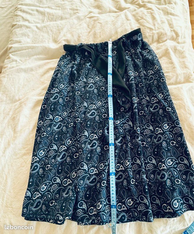 Jupe mi longue en jersey lourd taille 40 (image 3)
