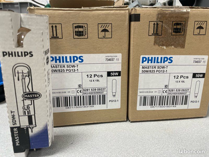 Lampe Sodium Philips Master SDW-T 50W PG12-1 - Haute Pression Pour éclairage Pro
