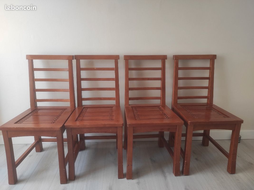 Table a manger +. Chaise bois exotique (image 6)