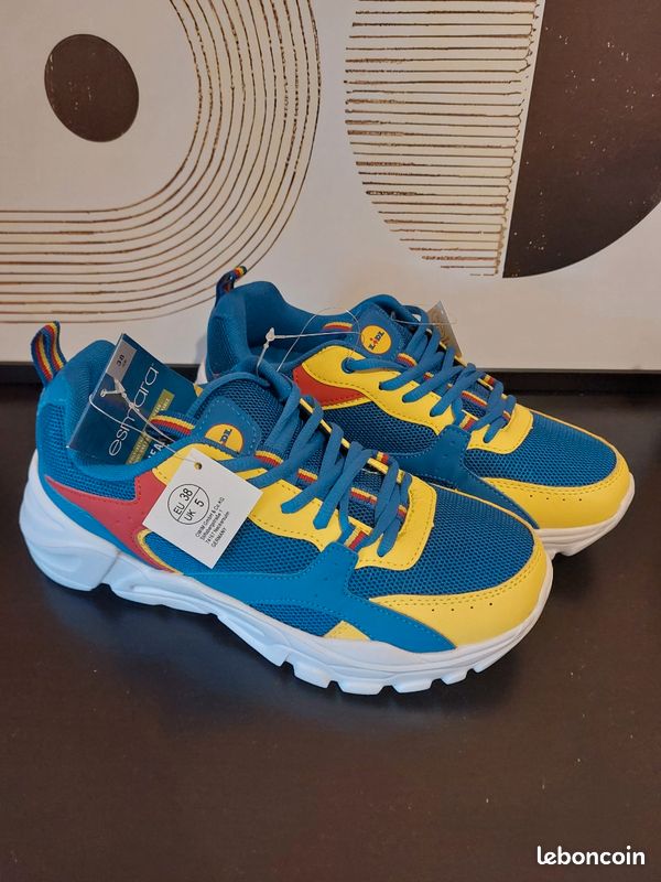 Baskets De Tennis LIDL Neuves Sans Boîte - Taille 38 EU / 5 UK, Multicolores