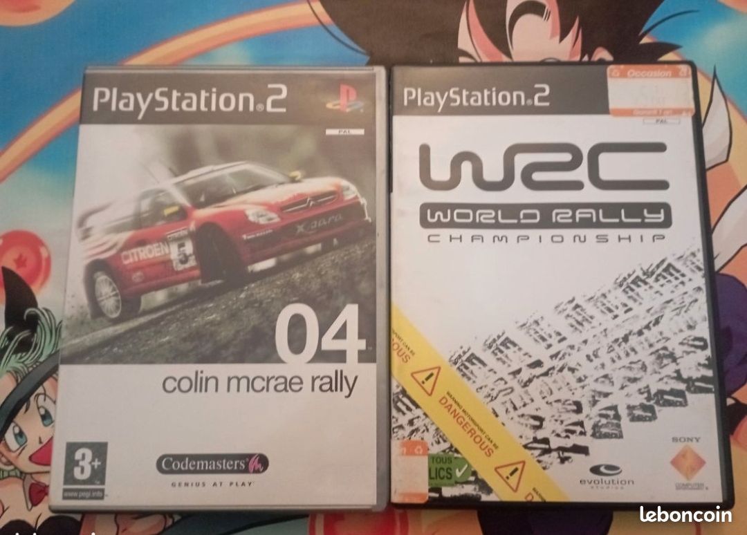 Lot De 2 Jeux PlayStation 2 - Colin McRae Rally 3 & Pro Evolution Soccer 5 - Bon état