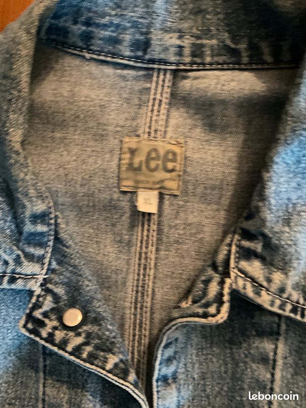 Veste longue 3 quart en jean XL LEE (image 3)