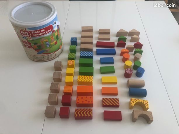 Lot De 40 Blocs En Bois Pour Bricolage – Pin, 10,5x2,1x0,7 Cm, Construction 3D, Dès 3 Ans