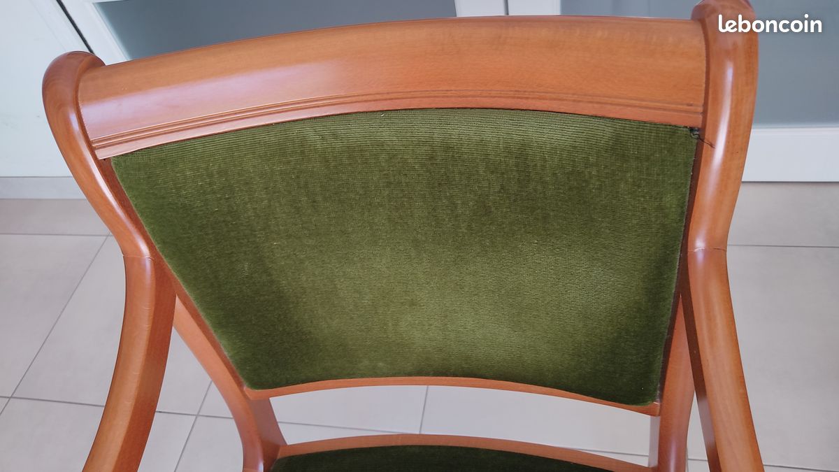 Fauteuil en velours (image 4)