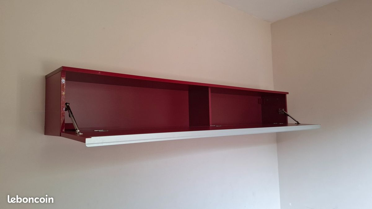 Meuble haut / Caisson mural IKEA rouge brillant (image 2)
