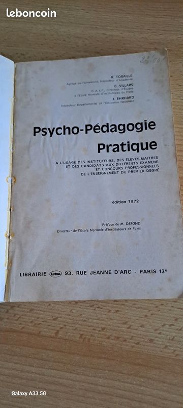 Psycho pédagogie pratique édition 1972 (image 2)