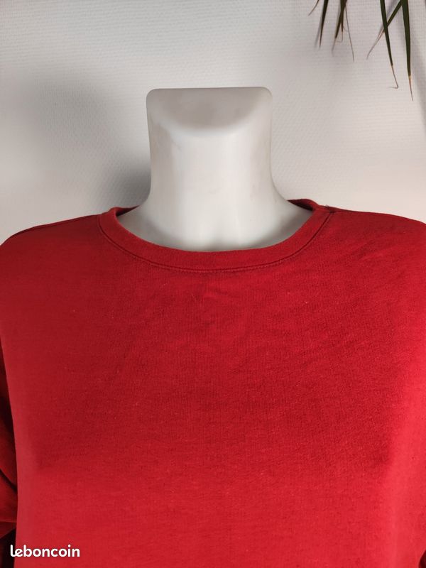 Sweat rouge - Pull & Bear Taille S (image 2)
