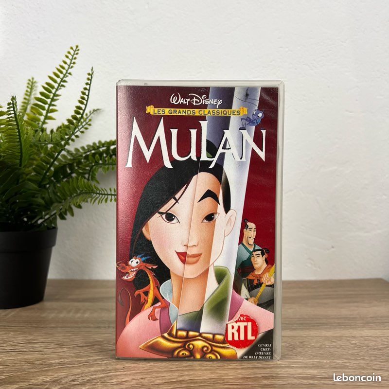 VHS Disney Mulan Cassette Vidéo Disney Collector Grand Classique RTL (image 2)