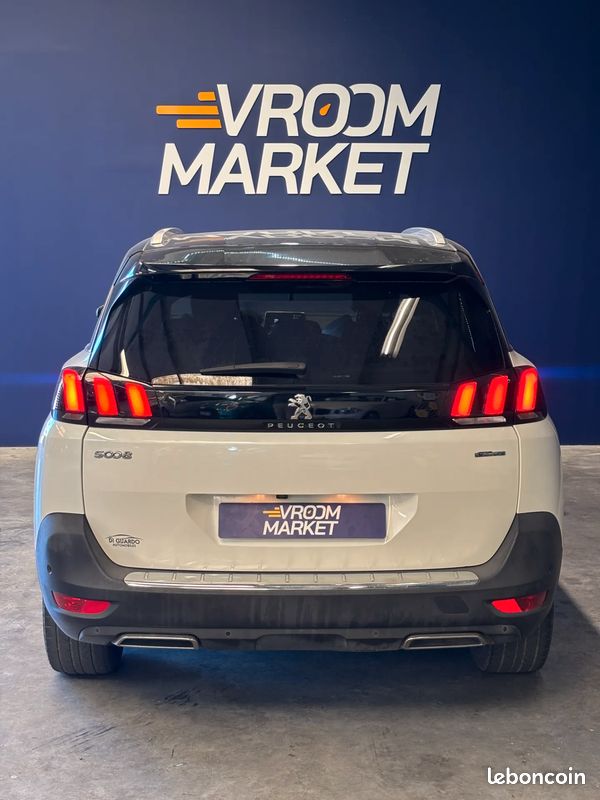 PEUGEOT 5008 1.5 HDI 130 GT Line - 7 places - GARANTIE 12 MOIS - 2018 - Boîte auto - Suivi complet (image 4)