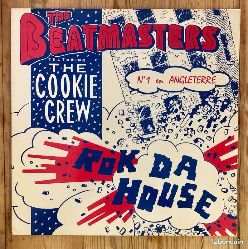 Rok Da House - The Beatmasters feat. The Cookie Crew - vinyle Maxi 45T France 1988 Rhythm King / Virgin (image 2)