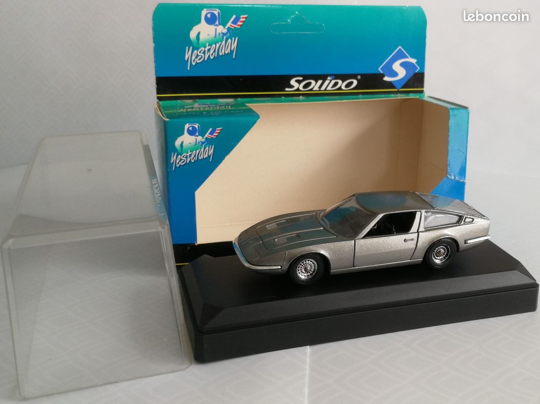 Solido 185 Maserati Indy 1:43, Miniature Voiture Collection, état Très Bon, Boîte