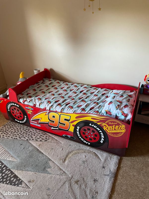 Lit enfant cars avec matelas (image 2)