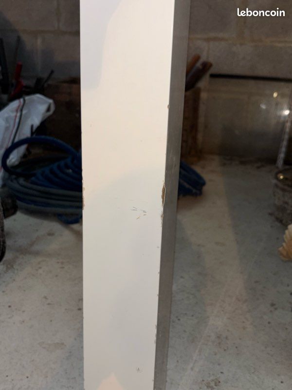 Table à manger blanc laqué (image 7)