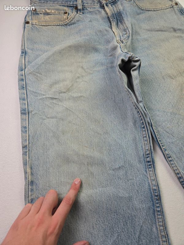 Jean Levi's 550 bleu taille W33 coupe ample relaxed fit vintage made in Brazil (T405) (image 6)