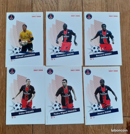 Collection Complète De Cartes Joueurs PSG - Saison 2007-2008