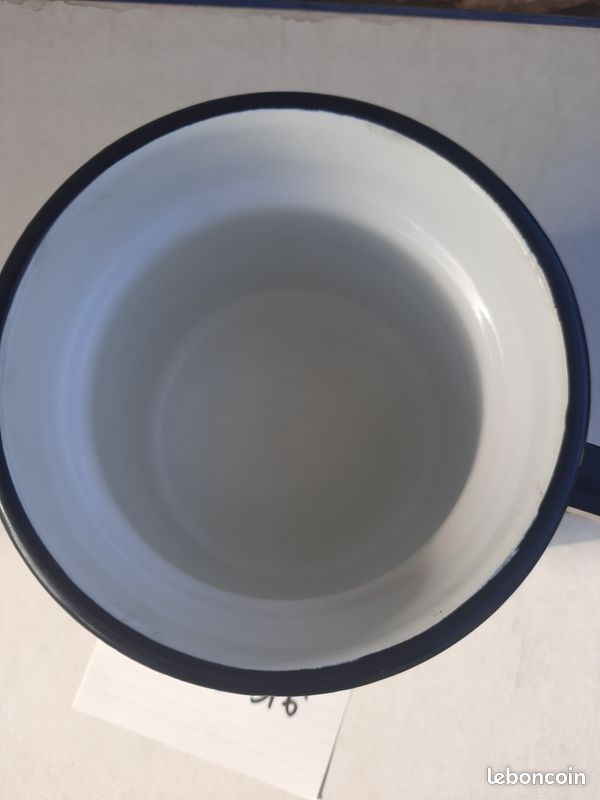 Pot à lait émaillé neuf vintage (image 2)