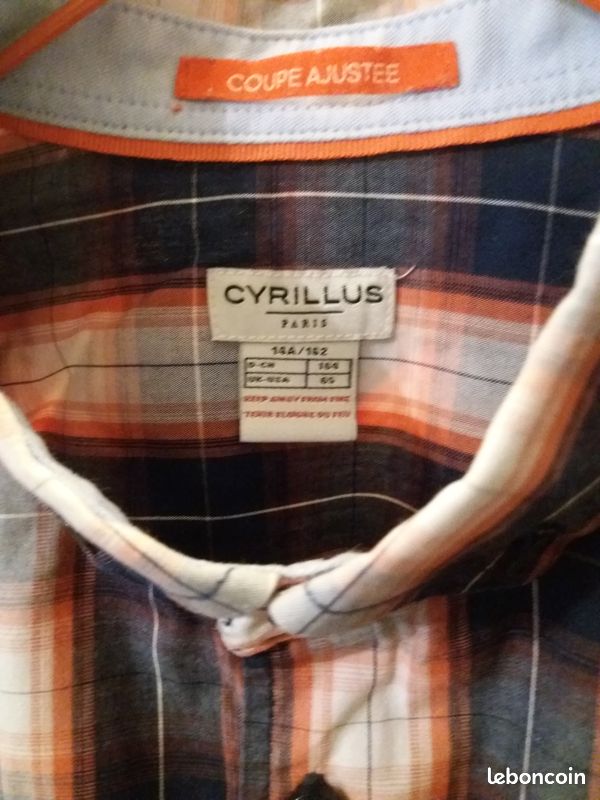 Chemise a carreaux Cyrillus 14 ans-162 (image 3)