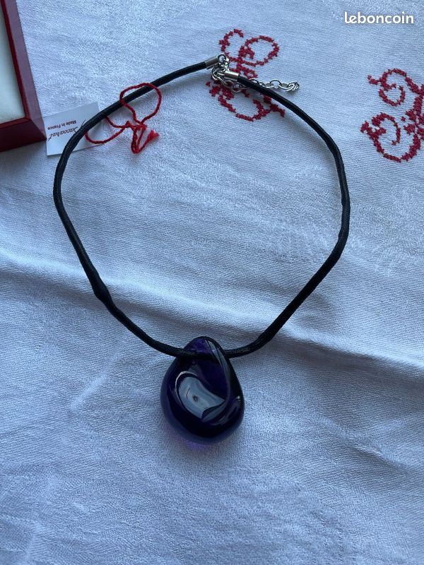 Pendentif Baccarat violet - neuf (image 2)