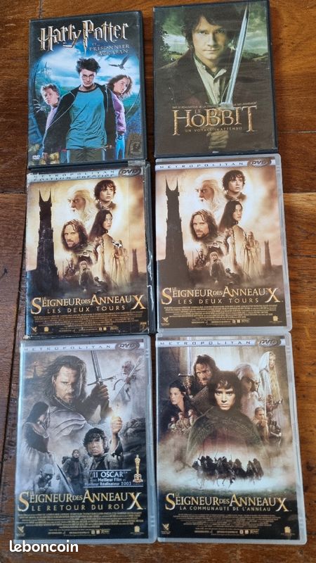 Lot dvd harry potter et seigneur des agneaux (image 1)