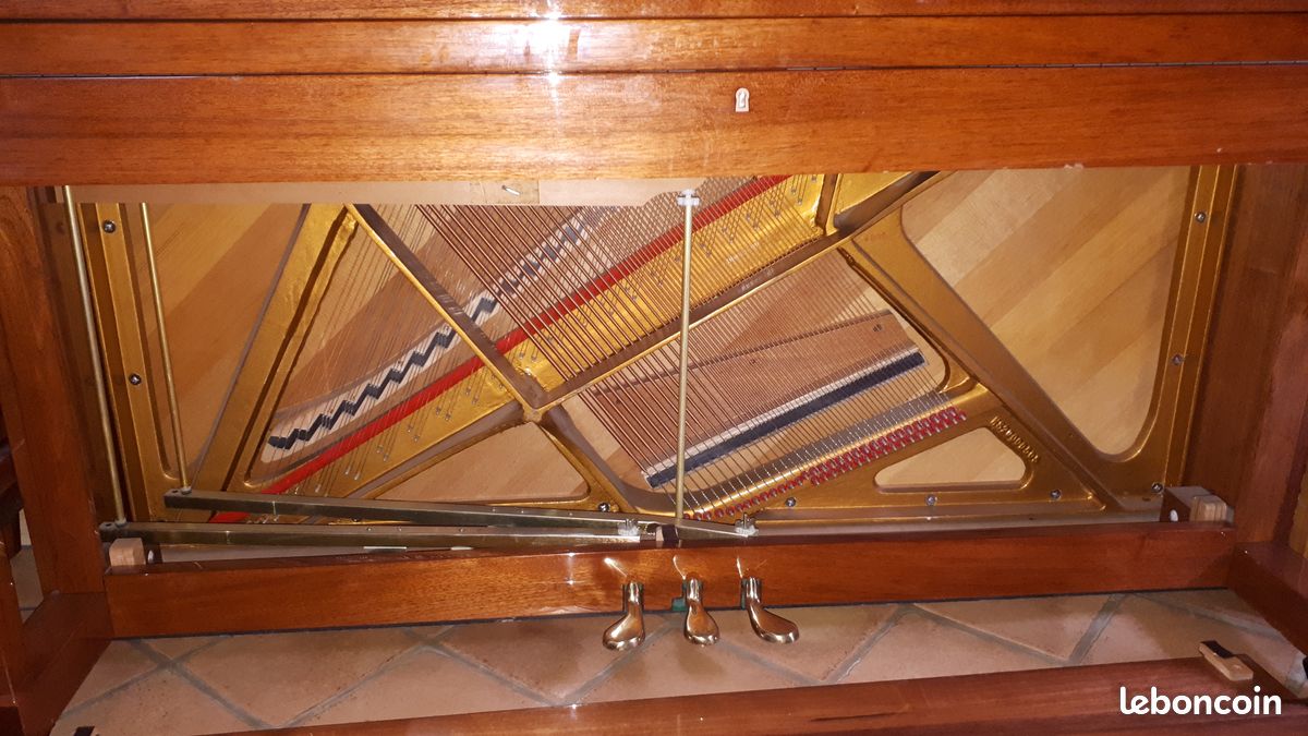 Piano droit Heilmann + Banquette d’origine (Possibilité de négocier) (image 6)
